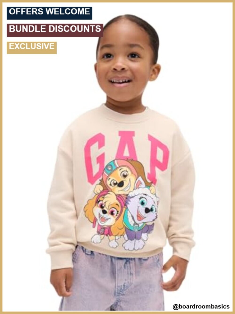 Baby Girls Logo Crew Sweatshirt Fleece Pullover